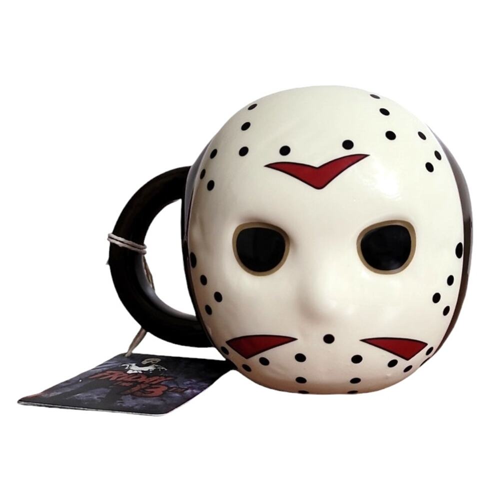 Friday the 13th Jason Voorhees Hockey Mask Shaped Figural Mug, 17.5 OZ, Horror